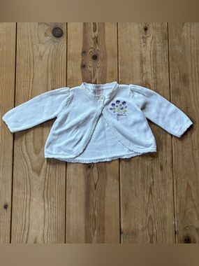 2/20$ 🐮 Baby Girl 6-12 Months Knit Sweaters With Purple Flower Gymboree